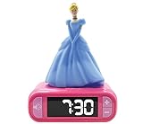 Lexibook Lexibook Disney Cinderella Kinderwecker Mit 3D Figur - Digitale Uhr Mit LCD Anzeige, Alarm-und Schlummer-Funktion, Besonderen Klingeltönen Und Nachtlicht, Für Kinder Ab 3 Jahren